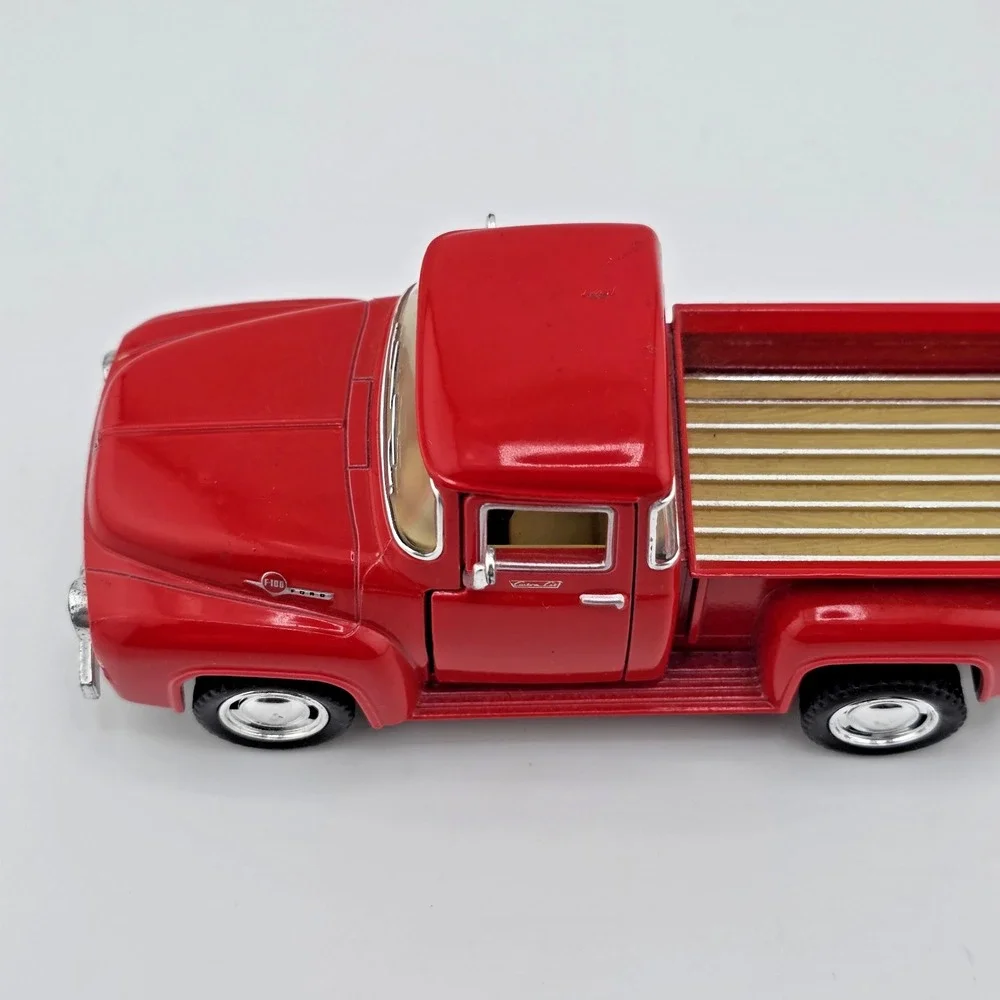Kinsmart 1956 Ford F-1-00 Pickup Truck Scale 1/38 Red Pull Back